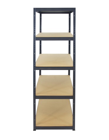 Kellerregale/Garagenregale - Metallregal Werkstatt Schwerlastregal Helios HGG_213x120x40_5 Böden, Traglast: 175 Kg, Farbe: GRAU - produkt 3