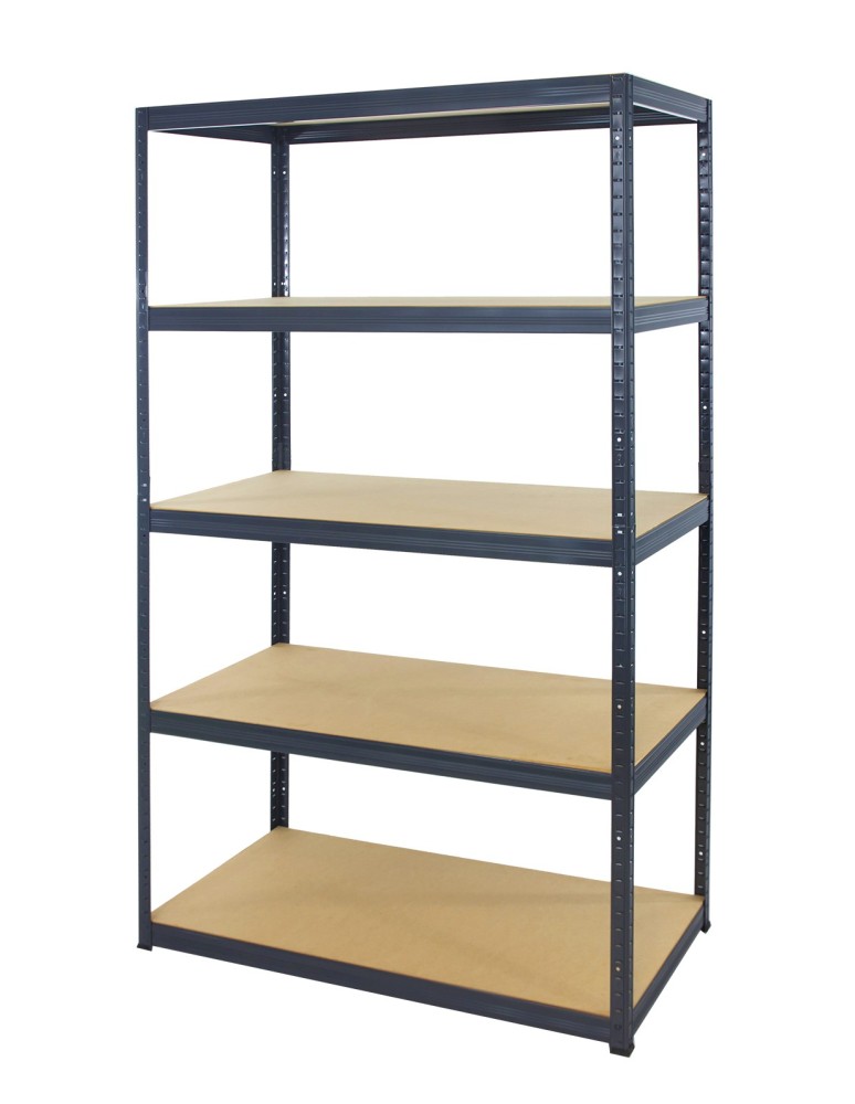 Kellerregale/Garagenregale - Metallregal Werkstatt Schwerlastregal Helios HGG_213x120x30_5 Böden, Traglast: 175 Kg, Farbe: GRAU - product new.modo24.de 1