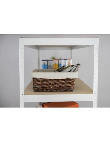 Kellerregale/Garagenregale - Metallregal Werkstatt Schwerlastregal Helios HWW_213x110x50_5 Böden, Traglast: 275 Kg, Farbe: WEIß - product 13