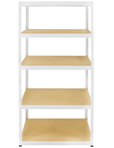 Metallregal Werkstatt Schwerlastregal Helios HWW_213x110x40_5 Böden, Traglast: 350 Kg, Farbe: WEIß - produkt 2