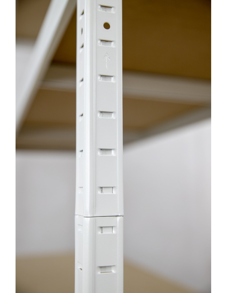 Kellerregale/Garagenregale - Metallregal Werkstatt Schwerlastregal Helios HWW_213x100x40_5 Böden, Traglast: 175 Kg, Farbe: WEIß - product new.modo24.de 14