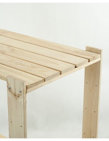 Holzregal Lagerregal Kellerregal Maxi 4NA+ (166,4x120x50), 5 durchbrochene Böden, unbehandelt - product 2