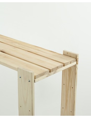 Holzregal Lagerregal Kellerregal Maxi 2-ZA  (64 x85x30), 2 durchbrochene Böden, unbehandelt - product 2