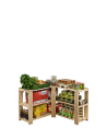 Holzregal Lagerregal Kellerregal Maxi 2ZA+ (64x85x30), 3 durchbrochene Böden, unbehandelt