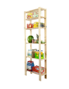 Holzregal Lagerregal Kellerregal Maxi 6LA (230,4x80x30), 6 durchbrochene Böden, unbehandelt