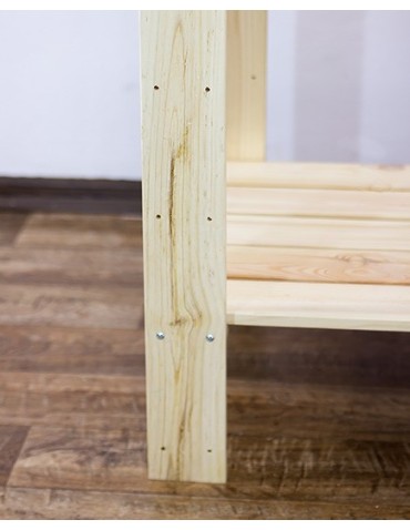 Speisekammer-Regale - Holzregal Lagerregal Kellerregal Maxi 4ZA+ (166,4x85x30), 5 durchbrochene Böden, unbehandelt - produkt 3