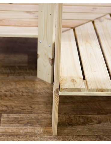 Speisekammer-Regale - Holzregal Lagerregal Kellerregal Maxi 4ZA+ (166,4x85x30), 5 durchbrochene Böden, unbehandelt - produkt 6