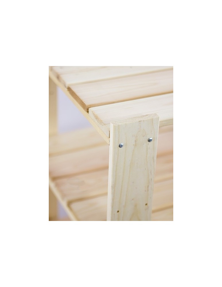 Speisekammer-Regale - Holzregal Lagerregal Kellerregal Maxi 4ZA+ (166,4x85x30), 5 durchbrochene Böden, unbehandelt - produkt new.modo24.de 9