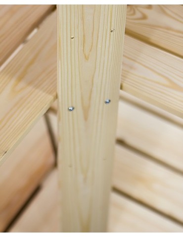 Speisekammer-Regale - Holzregal Lagerregal Kellerregal Maxi 4ZA+ (166,4x85x30), 5 durchbrochene Böden, unbehandelt - produkt 11