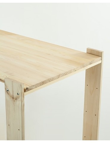 Holzregal Lagerregal Kellerregal Maxi 2WP (64x85x50), 2 Massivböden, unbehandelt - product 2