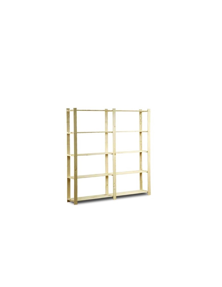 Speisekammer-Regale - Holzregal 5 Böden 170x170x28 cm, B02R_170X170X28_N0F, Unbehandelt - product new.modo24.de 1
