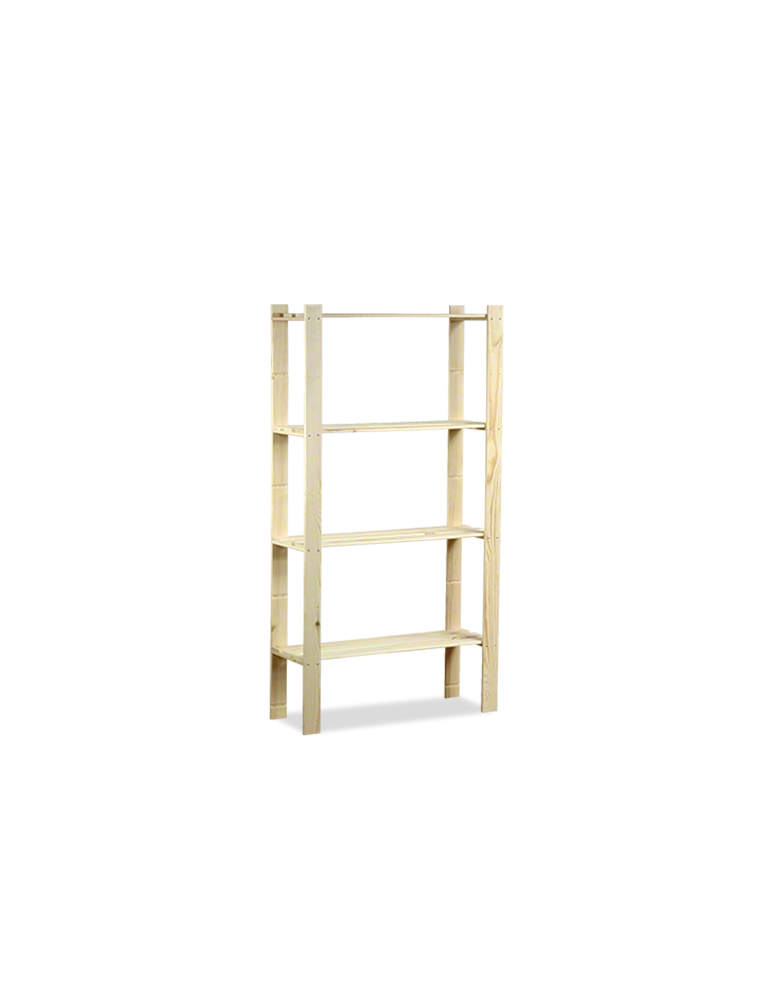 Speisekammer-Regale - Holzregal 4 Böden, 150x80x28 cm,  B17R_150X080X28_N0F1, Unbehandelt - product new.modo24.de 1