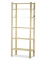 Holzregal 7 Böden 220x80x38 cm, B30R_220X080X38_N0F1, Unbehandelt