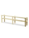 Holzregal 2 Böden 50x170x28 cm, B04R_050X170X28_N0F1, Unbehandelt