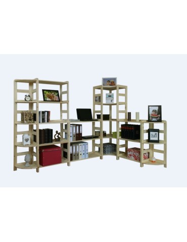 Büroregale - Holzregal Bücherregal R-12 (166x56x56 ), 5 Böden - product 3