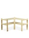 Holzregal 2 Böden 50x85x38 cm, B09R_050X085X38_N0F1, Unbehandelt