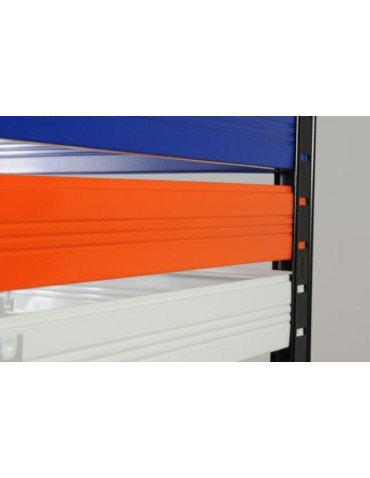 Kellerregale/Garagenregale - Metallregal Werkstatt Schwerlastregal Helios HBO_106x100x40_3 Böden, Traglast: 350 Kg, Farbe: SCHWARZ/ORANGE - product 6