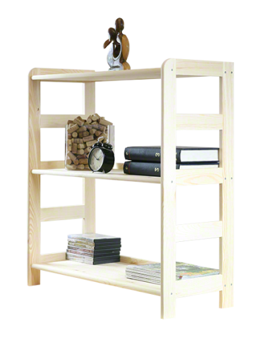 Büroregale - Holzregal Bücherregal R-02 (89x83x33), 3 Böden - product 6