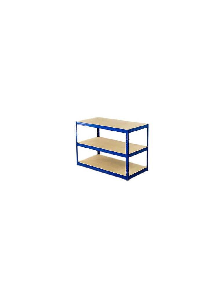 Kellerregale/Garagenregale - Metallregal Werkstatt Schwerlastregal Helios HNN_106x090x50_3 Böden, Traglast: 400 Kg, Farbe: BLAU - product new.modo24.de 7
