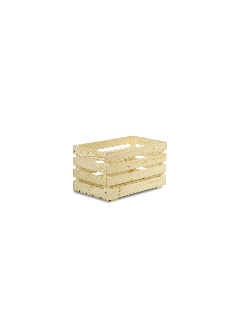 Speisekammer-Regale - Holzkiste, 36x64x38, B08S_036X064X38_N0F1, unbehandelt - produkt new.modo24.de 1