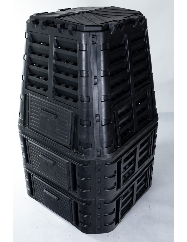 Komposter - Schnellkomposter ThermoKomposter Komposter Schwarz 1000 Liter /PKMT_1000_STC - product new.modo24.de 1