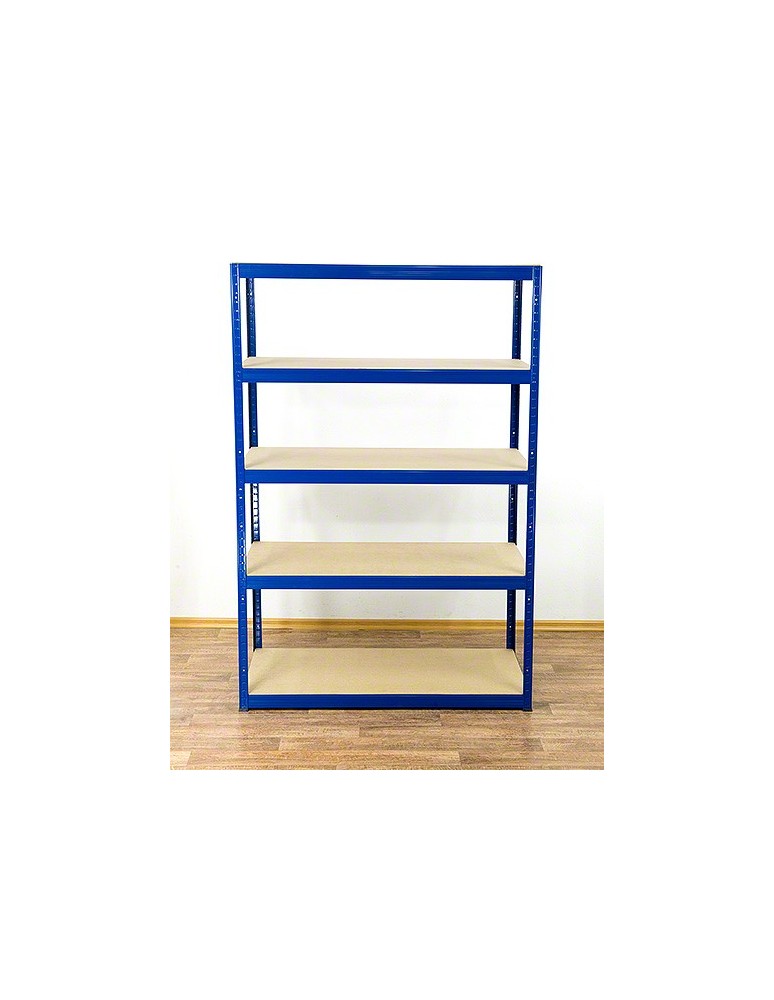 Kellerregale/Garagenregale - Metallregal Werkstatt Schwerlastregal Helios HNN_196x110x45_5 Böden, Traglast: 175 Kg, Farbe: BLAU - product new.modo24.de 1