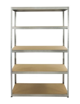 Metallregal Werkstatt Schwerlastregal Helios HZZ_196x100x35_5 Böden, Traglast: 275 Kg, Farbe: VERZINKT - product 2