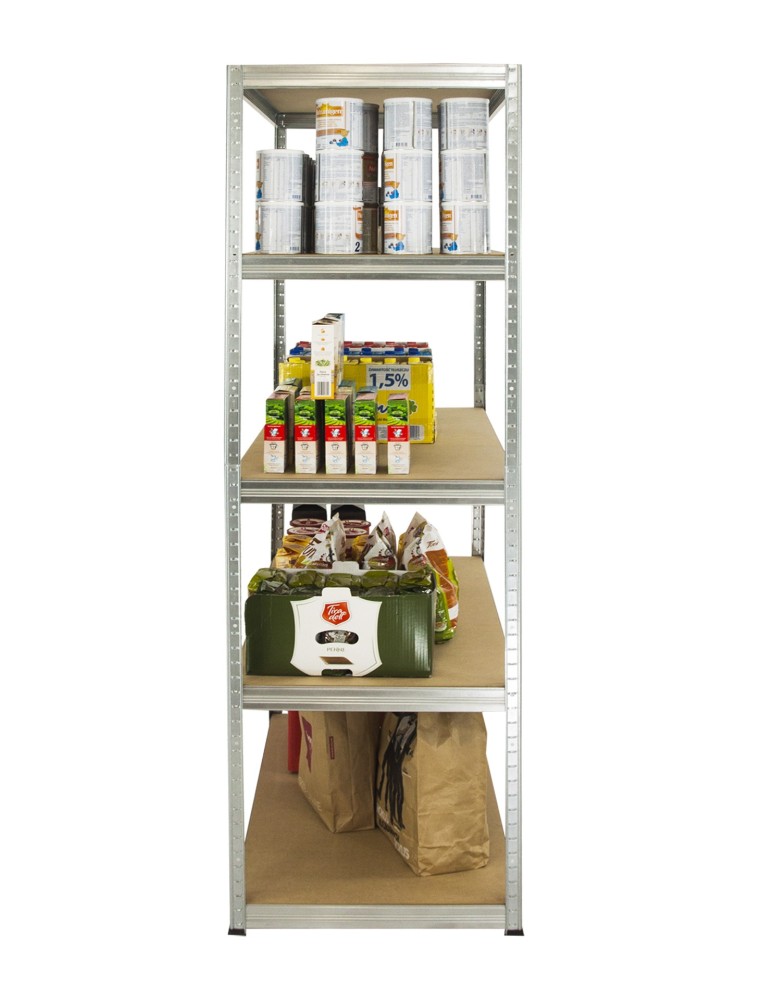 Kellerregale/Garagenregale - Metallregal Werkstatt Schwerlastregal Helios HZZ_196x090x40_5 Böden, Traglast: 175 Kg, Farbe: VERZINKT - produkt new.modo24.de 5
