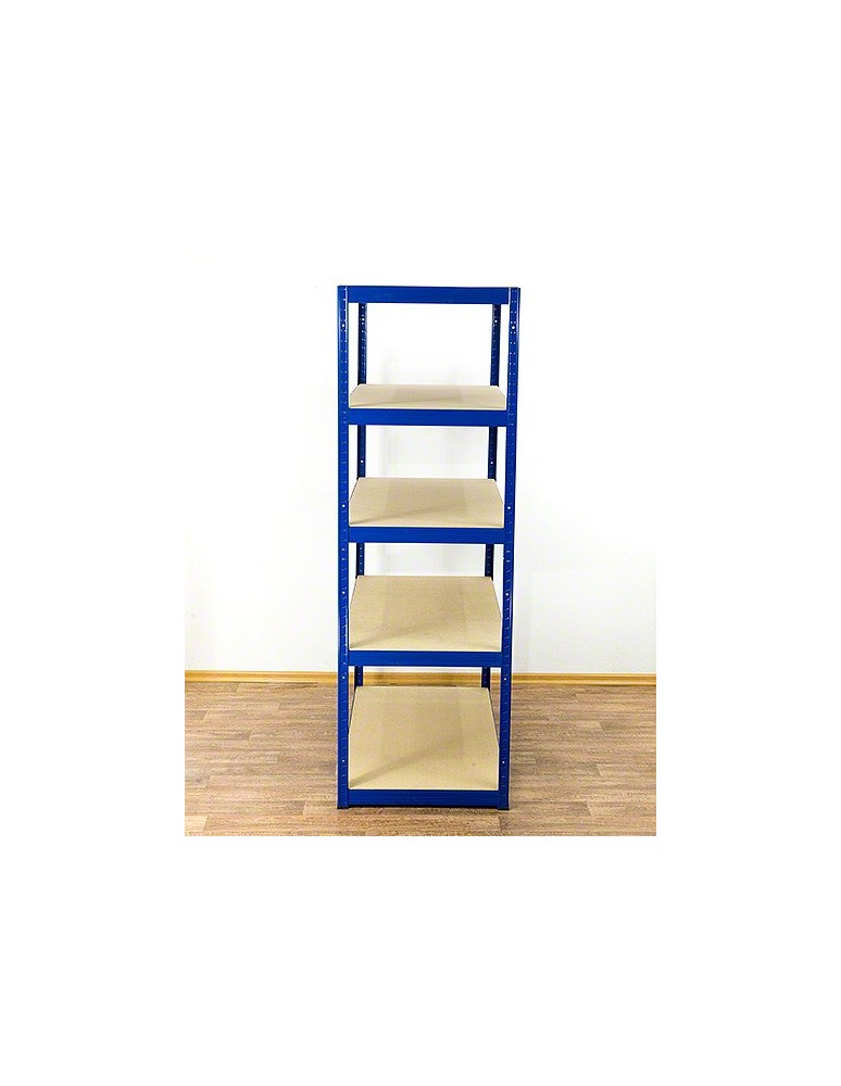 Kellerregale/Garagenregale - Metallregal Werkstatt Schwerlastregal Helios HNN_196x075x50_5 Böden, Traglast: 350 Kg, Farbe: BLAU - produkt new.modo24.de 3