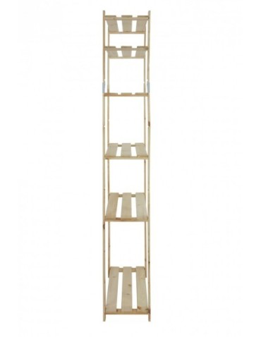 Holzregal 6 Böden 200x80x28 cm, B27R_200X080X28_N0F1, Unbehandelt - product 2