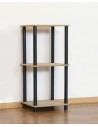 Dedal-3L Rohrregal 74x40x33 / 3 Böden / Farbe: SCHWARZ