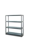 Plastikregal Kunststoffregal Steckregal  Jupiter-4-110 (138x110x46), 4 Böden, GRAU
