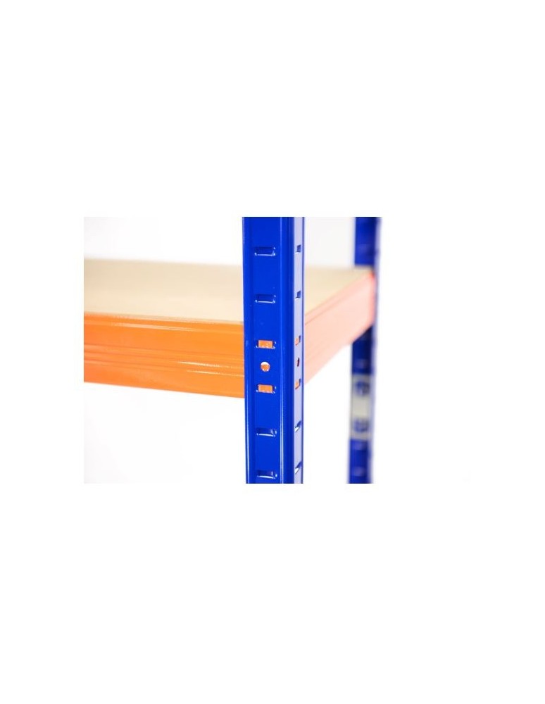 Kellerregale/Garagenregale - Metallregal Werkstatt Schwerlastregal Helios HNO_213x150x60_6 Böden, Traglast: 175 Kg, Farbe: BLAU/ORANGE - product new.modo24.de 11