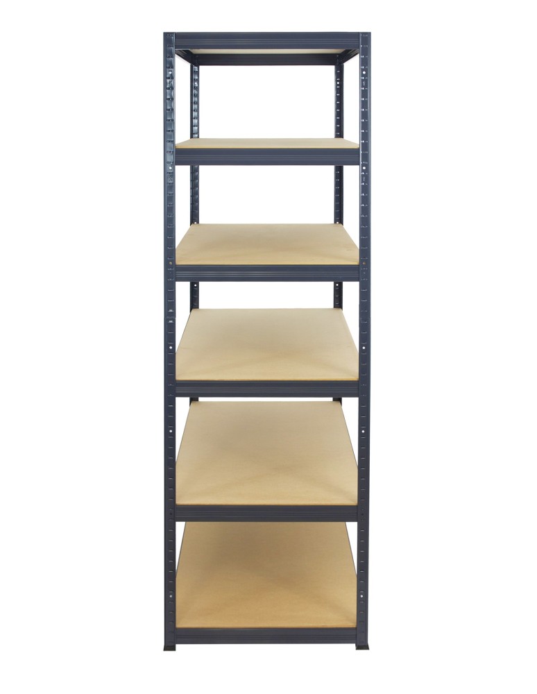 Kellerregale/Garagenregale - Metallregal Werkstatt Schwerlastregal Helios HGG_213x150x50_6 Böden, Traglast: 175 Kg, Farbe: GRAU - product new.modo24.de 3