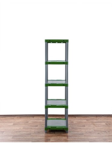 Kellerregale/Garagenregale - Plastikregal Kunststoffregal Steckregal  Jupiter-5-60 (180x60x46), 5 Böden, GRAU - product 7