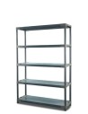 Plastikregal Kunststoffregal Steckregal  Jupiter-5-60 (180x60x46), 5 Böden, GRAU