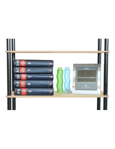Dedal-5L_B Rohrregal 142x40x33 / 5 Böden / Farbe: SCHWARZ - product 2