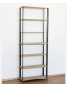 Dedal-7N_ B  Rohrregal 210x80x33 / 7 Böden / Farbe: SCHWARZ