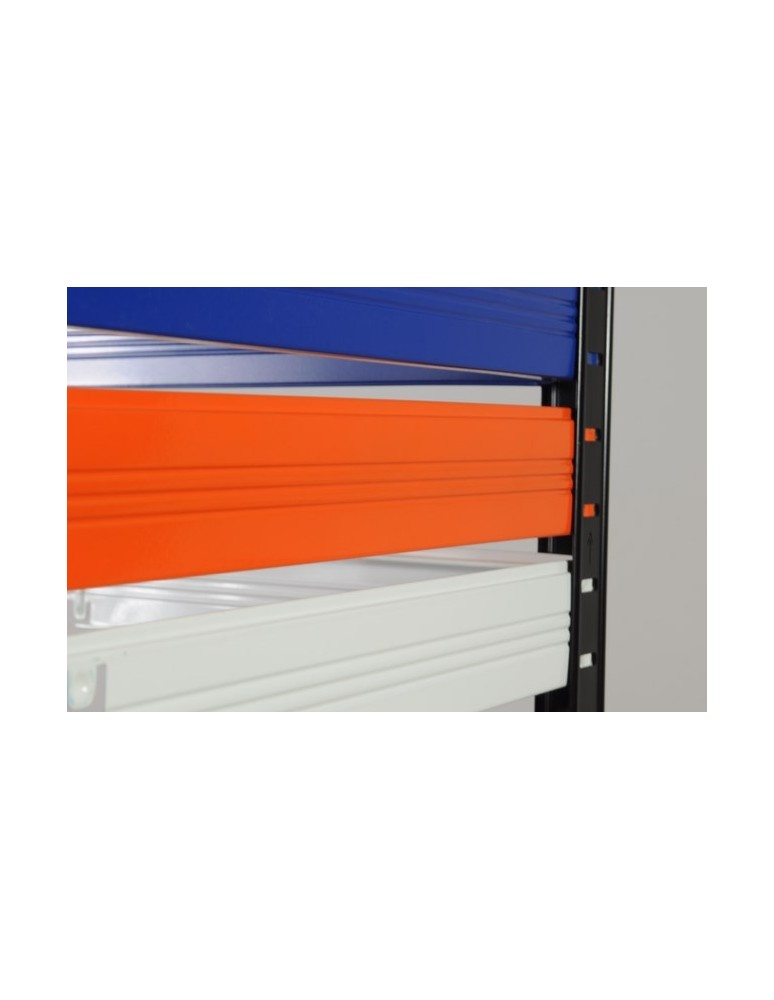 Kellerregale/Garagenregale - Metallregal Werkstatt Schwerlastregal Helios HNO_106x150x45 Böden, Traglast: 275 Kg, Farbe: BLAU/ORANGE - product new.modo24.de 7