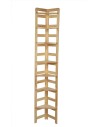 HOLZREGAL Kiefer Eckregal Modulregal BERDO RR2_NZ5 (236x34,4x34 cm ), 7 Böden, unbehandelt