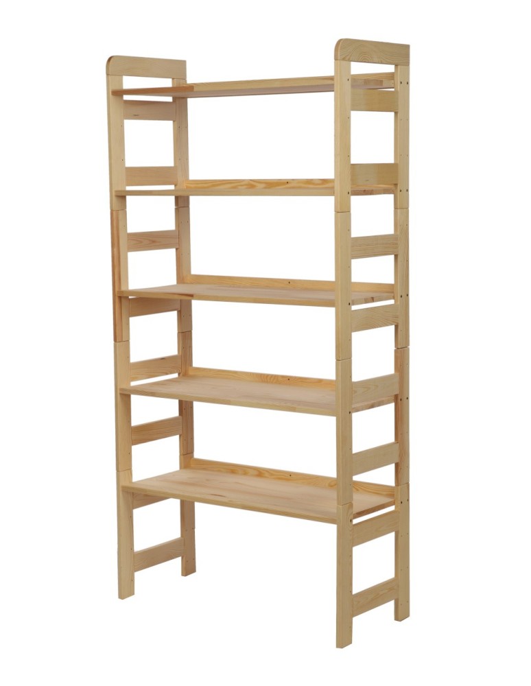 Startseite - HOLZREGAL Kiefer Eckregal Modulregal BERDO RR2_NP3 (159,2x80x34,4 cm ), 5 Böden, unbehandelt - product new.modo24.de 1