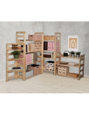 Startseite - HOLZREGAL Kiefer Eckregal Modulregal BERDO RR2_NP1(82,4 cmx80x34,4 cm ), 3 Böden, unbehandelt - product 18