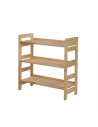 HOLZREGAL Kiefer Eckregal Modulregal BERDO RR2_NP1(82,4 cmx80x34,4 cm ), 3 Böden, unbehandelt