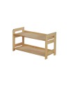 HOLZREGAL Kiefer Eckregal Modulregal BERDO R2PP 44x80x34,4 cm ), 2 Böden, unbehandelt