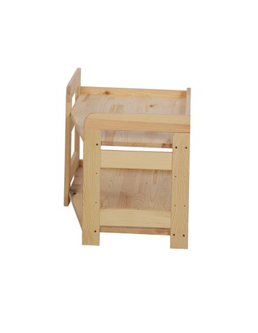 HOLZREGAL Kiefer Eckregal Modulregal BERDO R2PW (44x72x44,8 cm ), 2 Böden, unbehandelt - product 2