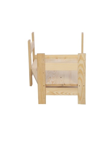 HOLZREGAL Kiefer Eckregal Modulregal BERDO R2NW (38,4x72x44,8 cm ),1 Böden, unbehandelt - product 2