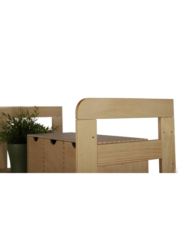 Startseite - HOLZREGAL Kiefer Eckregal Modulregal BERDO R2PZ (44x34,4x34 cm ),2 Böden, unbehandelt - product new.modo24.de 9
