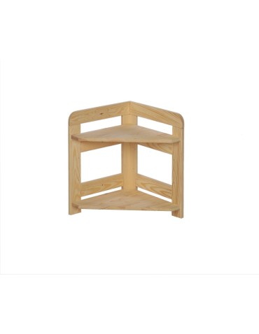 HOLZREGAL Kiefer Eckregal Modulregal BERDO R2PZ (44x34,4x34 cm ),2 Böden, unbehandelt