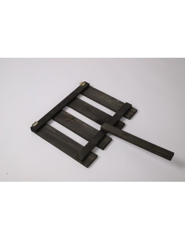 Hochbeet Treibbeet Frühbeet Kräutergewächshaus mit Tischplatte  OBL_37X80_BLDBK1,  geölt SCHWARZ - product 2