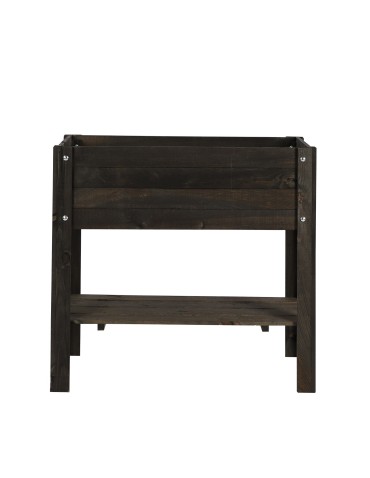 Hochbeet Treibbeet Frühbeet Kräutergewächshaus mit Tischplatte u.Minigewächshaus OBL_37X80_BLDP2BK1, geölt SCHWARZ - product 2